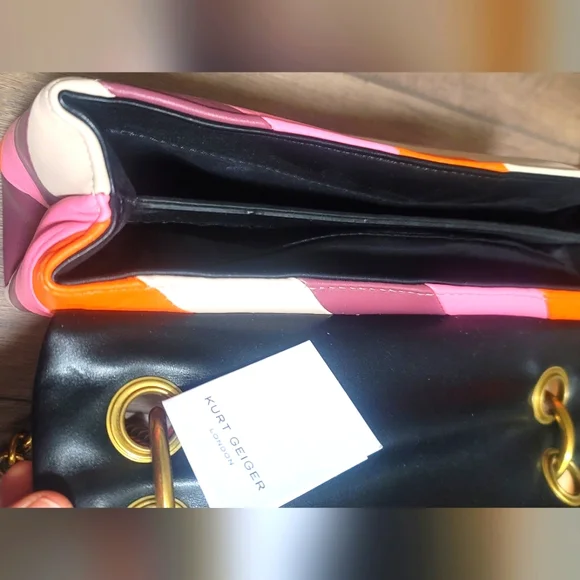 Kurt Geiger pink combo handbag. - Picture 4 of 5